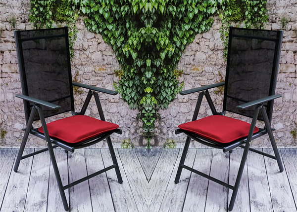 Stuhlkissen Kissen Stuhlauflage Sitzkissen Gartenkissen Softkissen Rot 42x39 cm